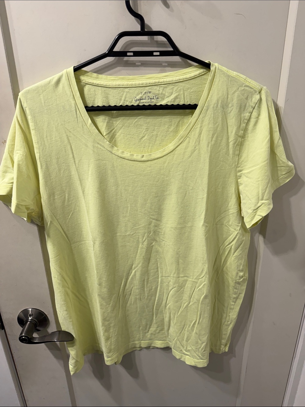 J Crew Scoop Neck Women’s Tee Bright Yellow - 100% Cotton